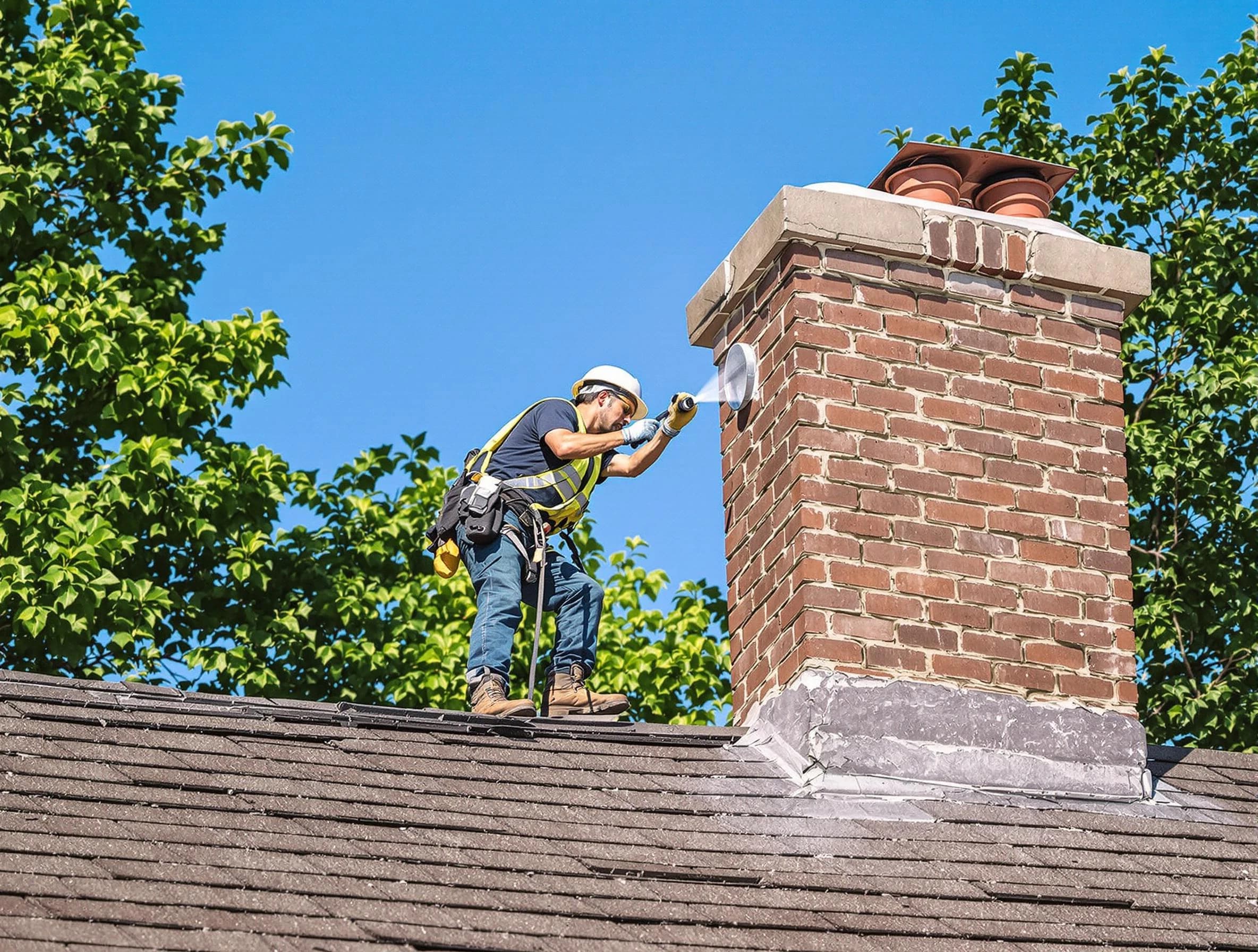 Chelsea Chimney Sweep performing an inspection with advanced tools in Chelsea, MA