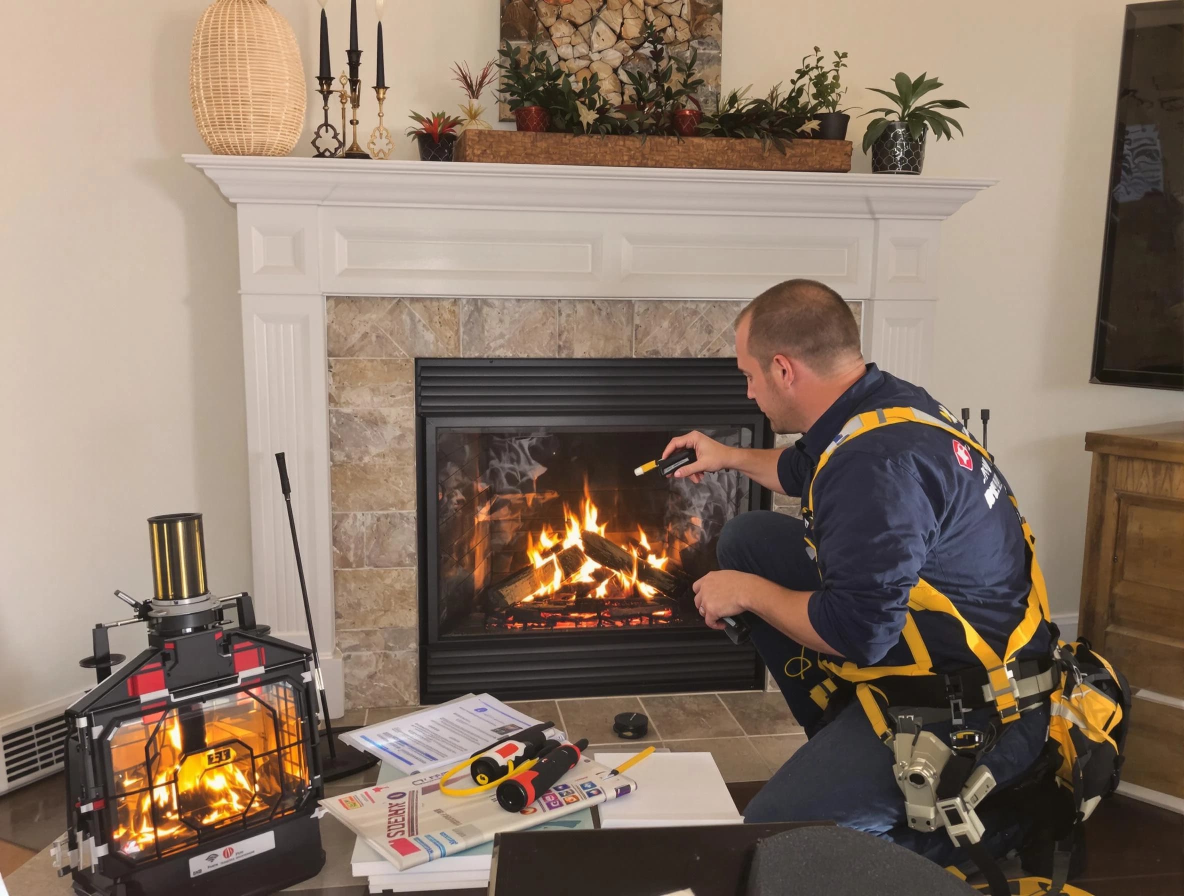 Safety-focused fireplace inspection by Chelsea Chimney Sweep in Chelsea, MA