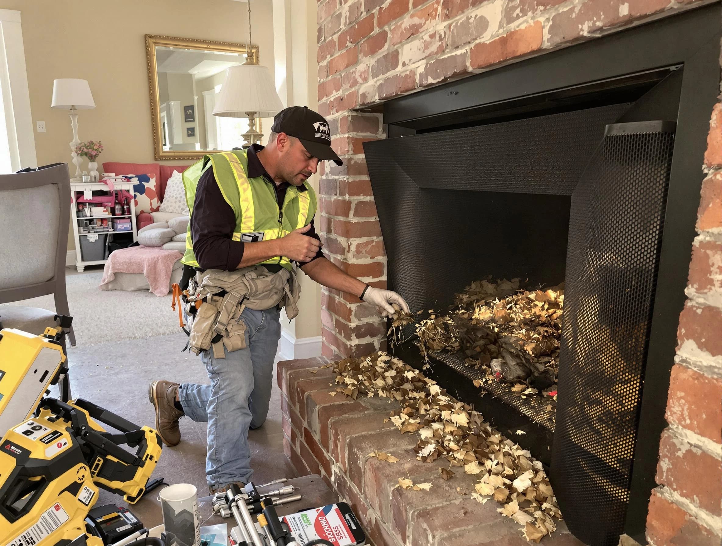 Safe screening installation by Chelsea Chimney Sweep in Chelsea, MA