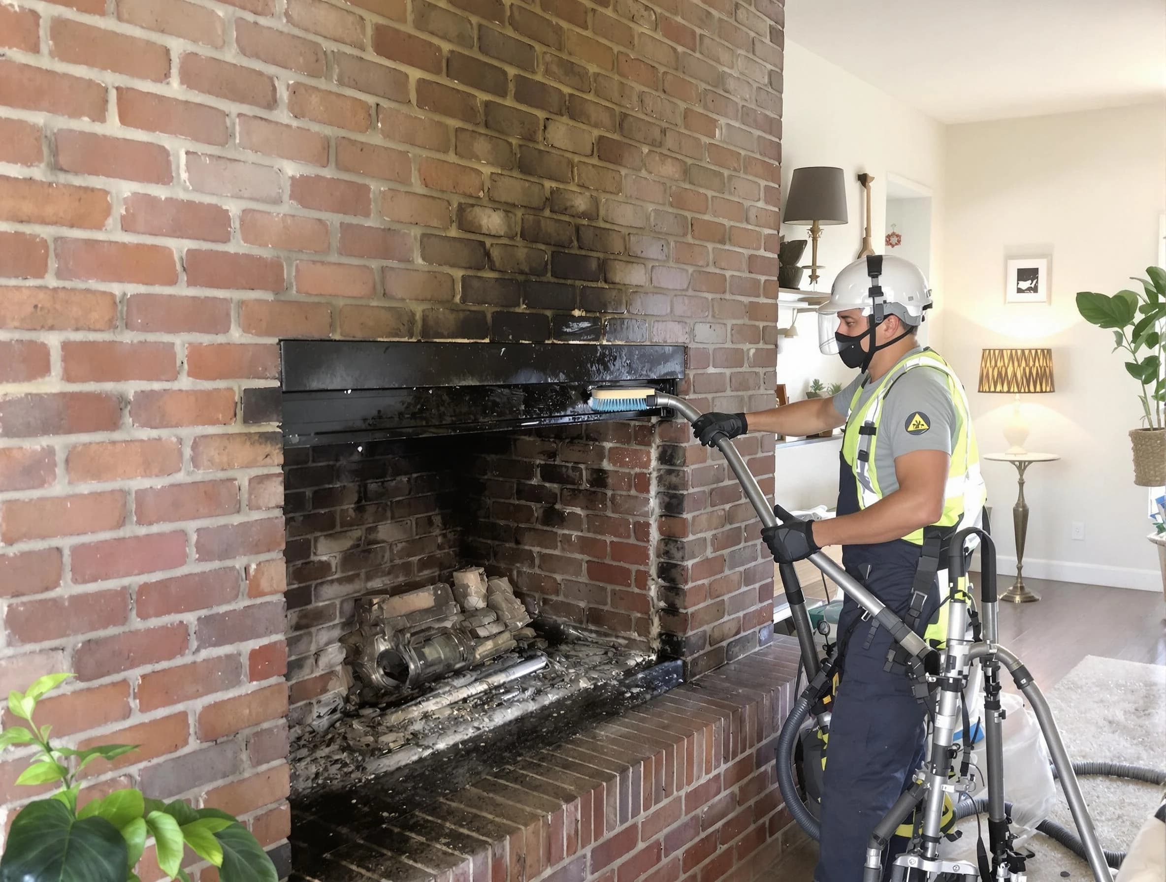 Chelsea Chimney Sweep providing fireplace cleaning services in Chelsea, MA