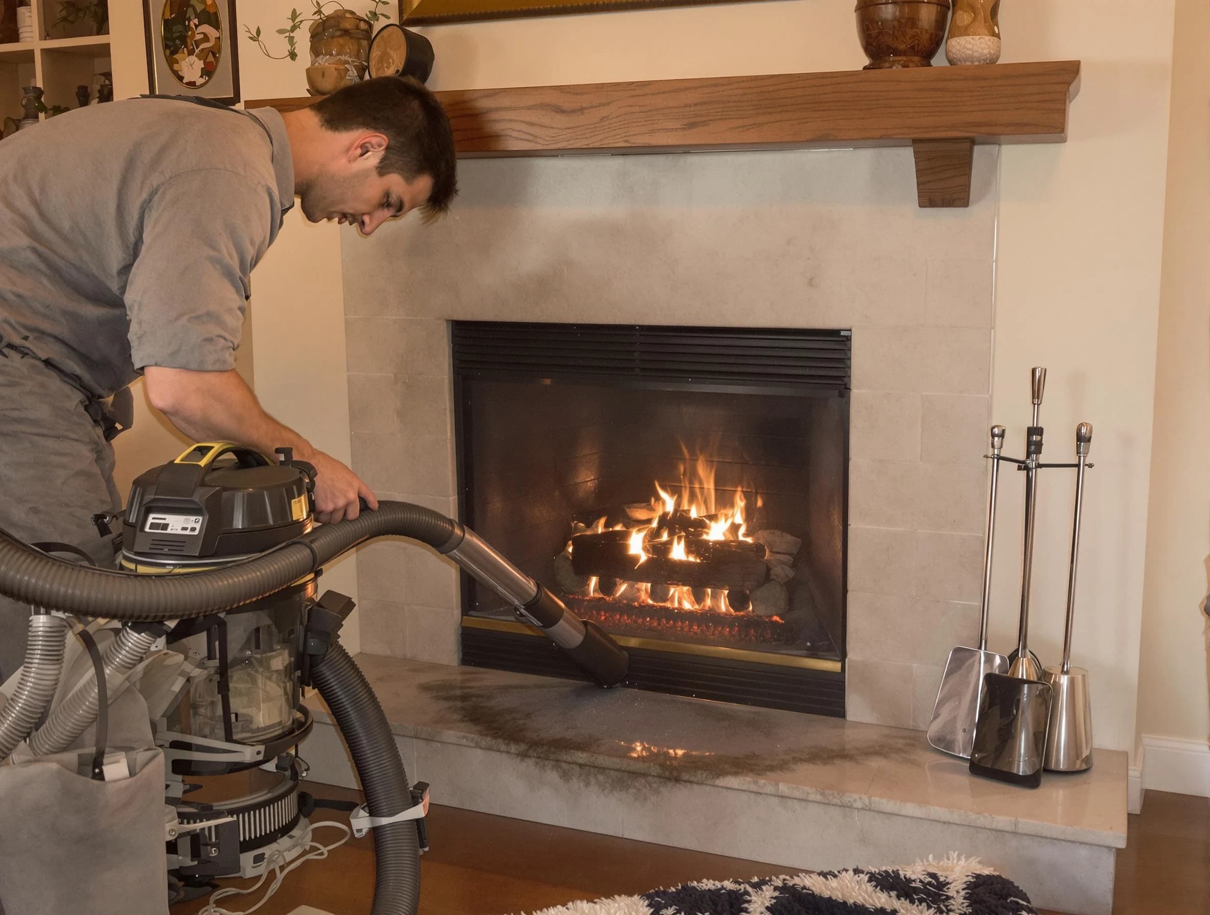Routine fireplace upkeep by Chelsea Chimney Sweep in Chelsea, MA